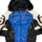 8 Ball White Black and Blue Leather Jacket for Men's