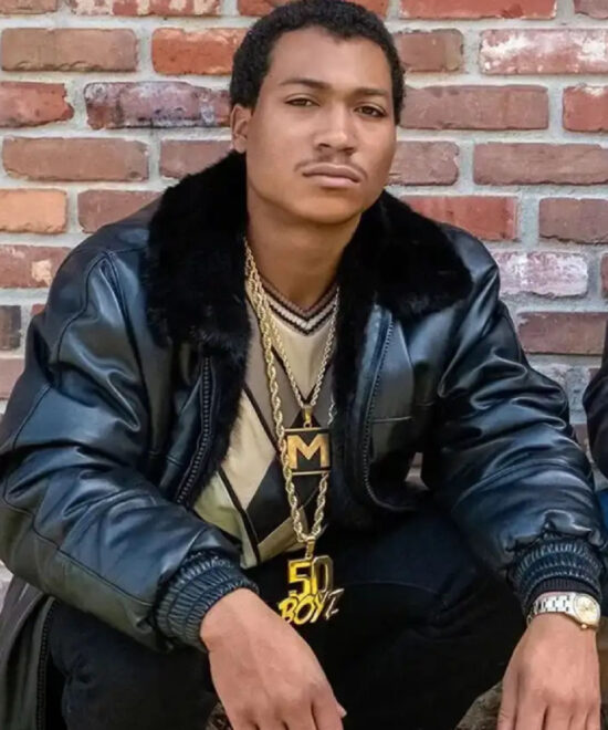 BMF Demetrius Lil Meech Flenory Black Leather Jacket
