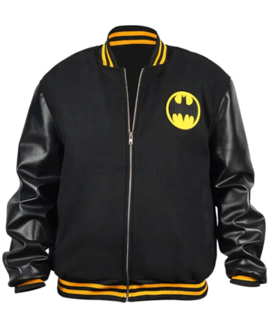 Batman Black Bomber Jacket – Superhero Inspired Style