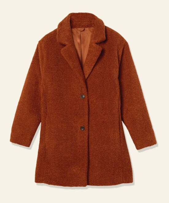 Beth Dutton Yellowstone Burnt Orange Faux Fur Coat