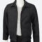 Men’s Black Cotton Jacket – Classic Casual Style