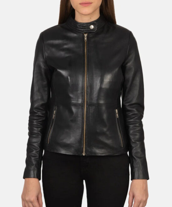 Black Leather Moto Jacket – Rugged Biker Style