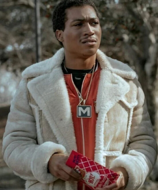 Black Mafia Family BMF Older Meech Shearling Fur Coat