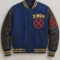 Blue and Black Varsity Jacket – Classic Contrast Style