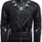 Chadwick Boseman Costume Leather Jacket Black Panther