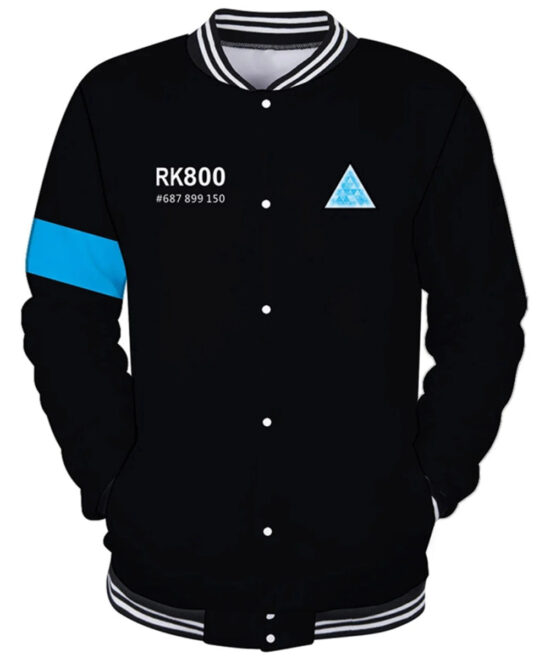 Connor Black Varsity Jacket – Detroit Become Human Inspired Design