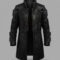 Goro Takemura Black Cyberpunk Genuine Leather Long Coat