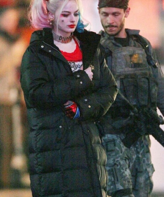 Harley Quinn Suicide Squad Black Parachute Coat