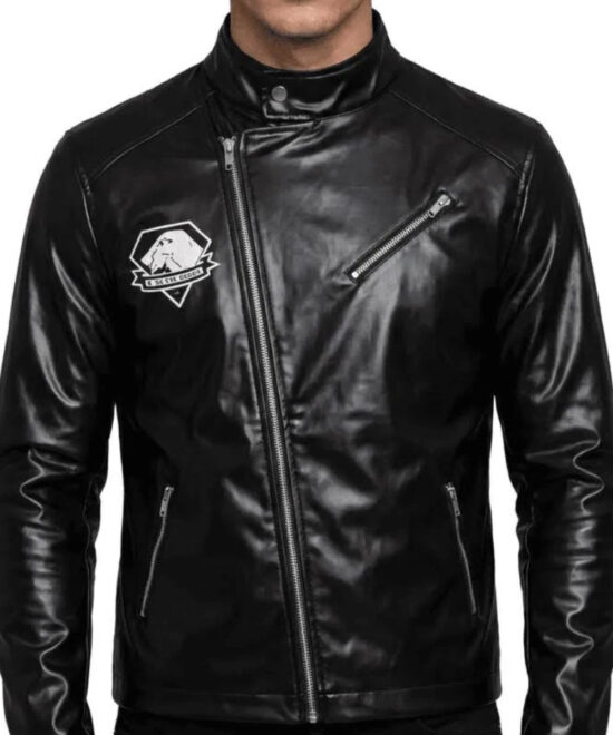 Johnny Silverhand Black Genuine Leather Cyberpunk Jacket