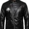 Johnny Silverhand Black Genuine Leather Cyberpunk Jacket