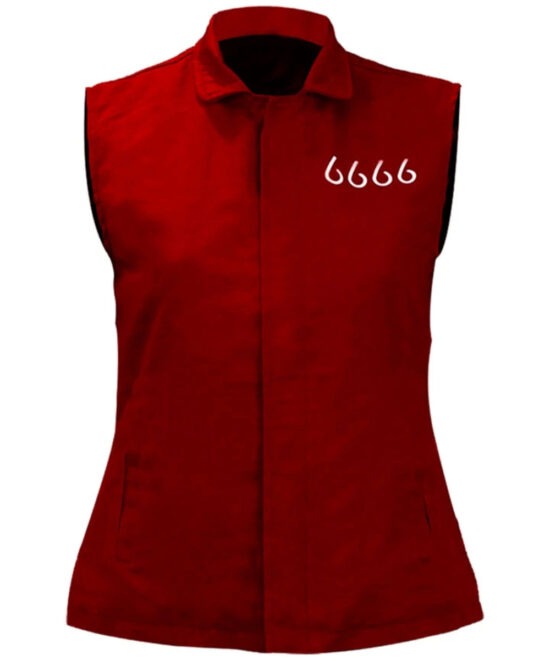 Kathryn Kelly Red Cotton Ranch Vest