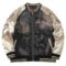 Khaki Dragon Embroidered Cyberpunk Utility Jacket