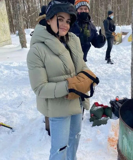 Lucy Hale The Hating Game Puffer Jacket
