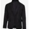 Men’s Black Faux Suede Blazer – Classic Two-Button Style