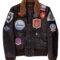 Men’s Black Navy Leather Flight Jacket – Aviator Style