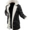 Men’s Black Real Leather Bomber Coat – Classic Winter Style