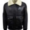 Men’s Black Shearling Leather Jacket – Rugged Aviator Style