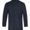Men’s Black Wool Jacket – Button Collar Winter Style