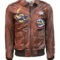 Men’s Brown Leather Aviator Jacket – Classic Flight Style