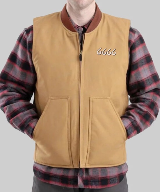 Men’s Brown Western Vest – Rugged Casual Style