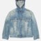 Men’s Denim Jacket with Hood – Relaxed Rugged Style