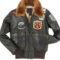 Men’s G-1 Leather Flight Jacket – Patched Aviator Style