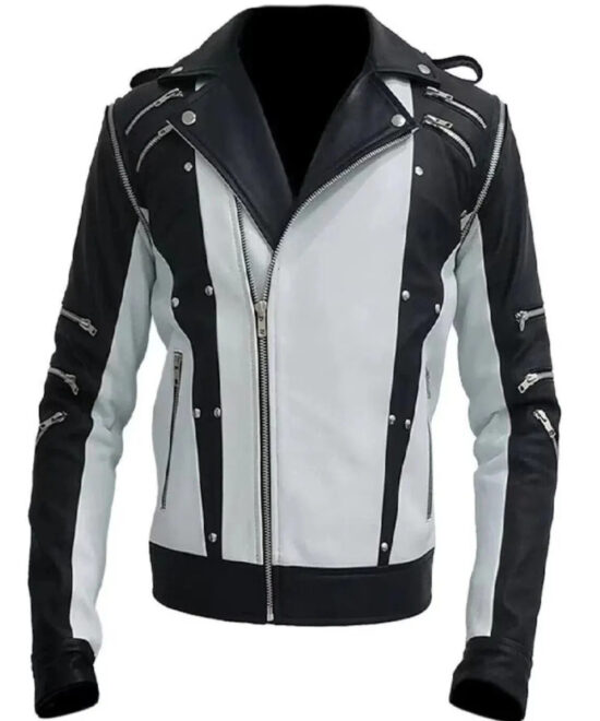 Michael Jackson Pepsi Zipper Leather Jacket