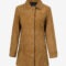 Women’s Premium Brown Suede Coat – Elegant Button-Down Winter Style
