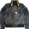 Night City Dreamer Black Cyberpunk Genuine Leather Bomber Jacket