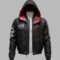 Ninja Ghostrunner Black Hooded Cyberpunk Jacket
