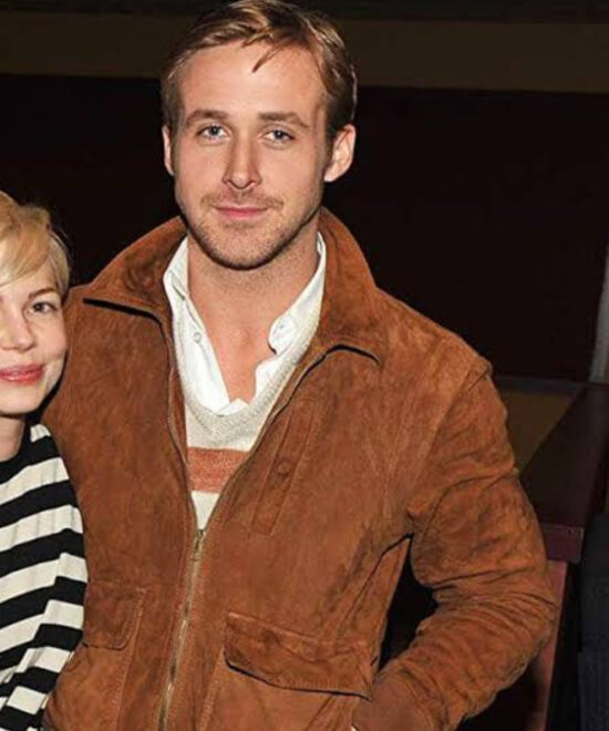 Ryan Gosling Blue Valentine Brown Suede Leather Jacket