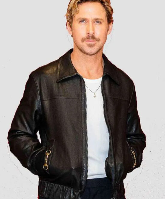 Ryan Gosling MFW 2023 Leather Jacket