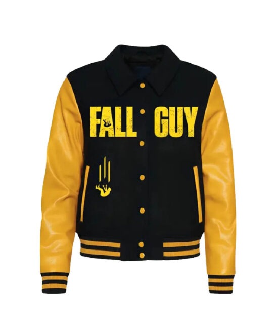 Ryan Gosling The Fall Guy Yellow Varsity Jacket