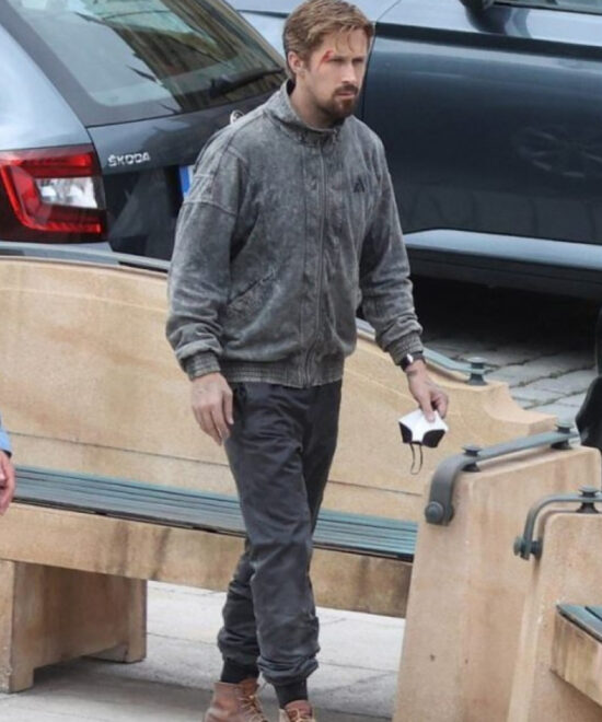 Ryan Gosling The Gray Man Grey Cotton Jacket