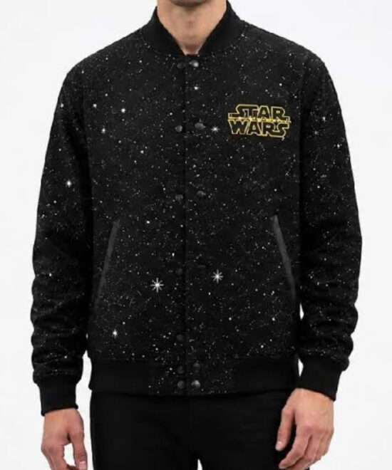 Star Wars Starfighter Ryan Gosling Black Varsity Jacket