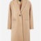 Summer Higgins Beige Suede Leather Coat
