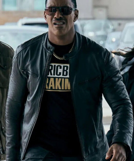 The Boys Season 04 Jessie T Usher Black Leather Jacket