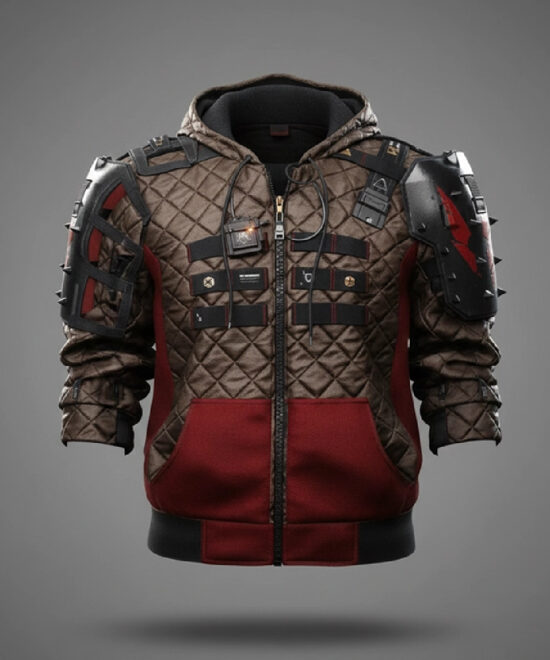 Wild Hunt Phantom Liberty Black Cyberpunk Leather Jacket