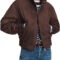Women’s Faux Suede Bomber Jacket