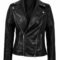 Women’s Black Leather Jacket – Classic Rugged Style