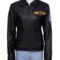 Women’s Brown Leather Bomber Jacket – Classic Aviator Style