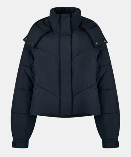 Women’s Cropped Puffer Jacket – Waterproof Padded Winter Style