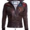 Women’s Dark Brown Leather Flight Jacket – Aviator Style