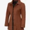 Women’s Light Brown Faux Suede Button Down Coat
