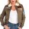 Women’s Top Gun Brown Flight Bomber Jacket