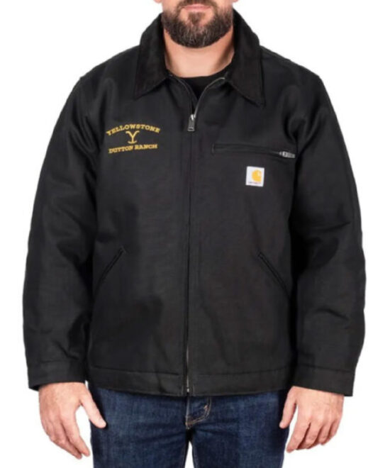 Yellowstone Dutton Ranch Black Work Jacket