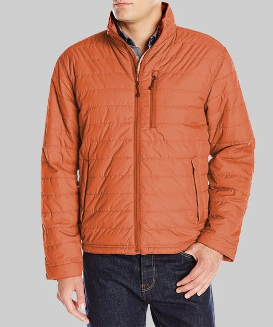 Yellowstone-Inspired Jamie Dutton Orange Utility Jacket
