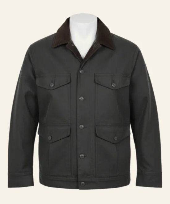 Yellowstone-Inspired John Dutton Grey Cotton Jacket