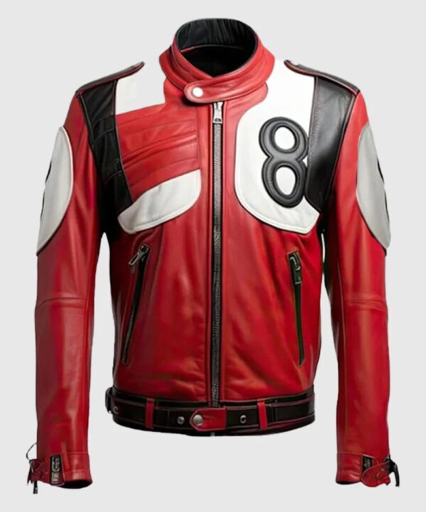 Men's 8 Ball Pool Bomber Billiard Cue Leather Jacket