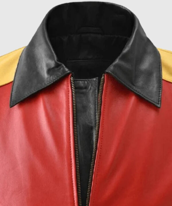 8 Ball Pool Bomber Leather Jacket for Men's
